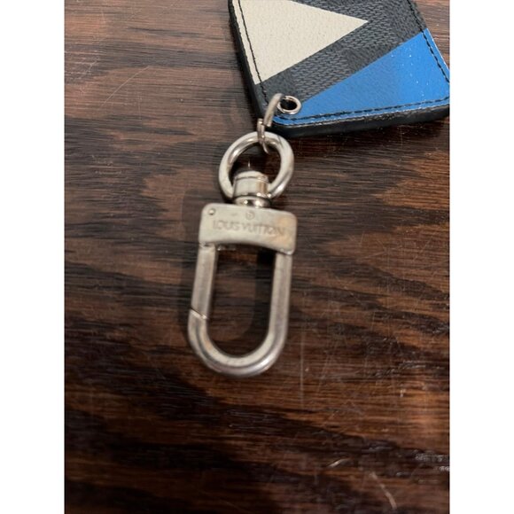 LOUIS VUITTON Damier Graphite Illustre Regatta Key Holder Bag Charm - Picture 3 of 7